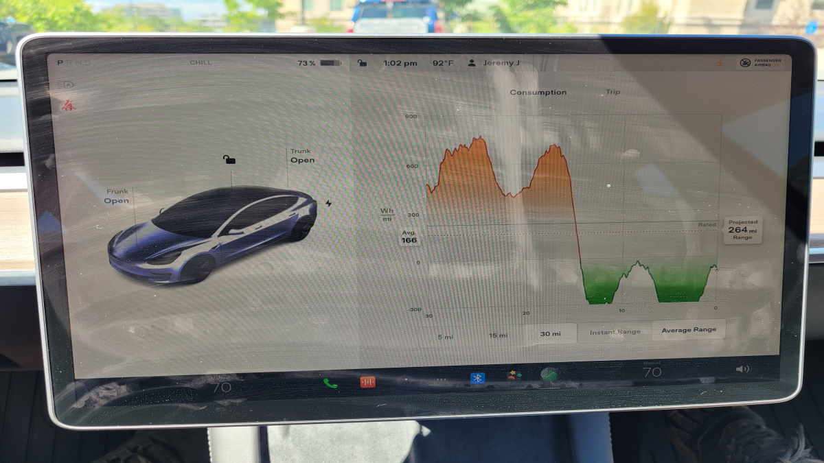 Can Tesla be driven while charging?