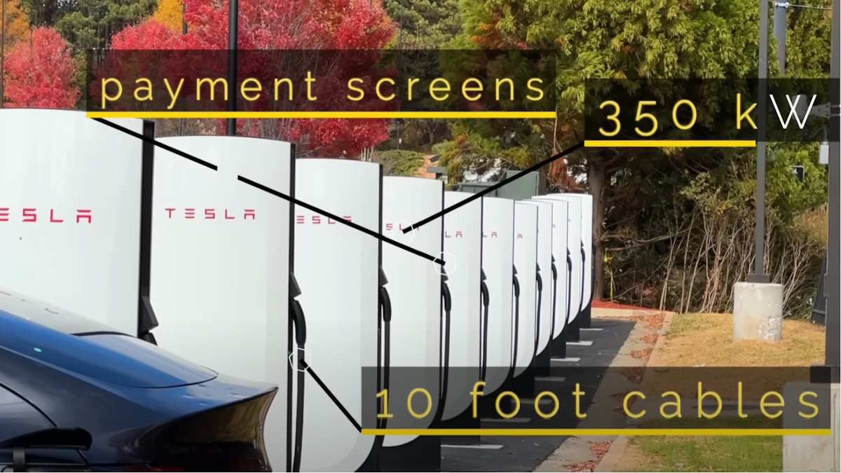 Check Out The New Tesla V4 Superchargers: Immersion Cooled and 115 Miles  Charged In 5 Minutes