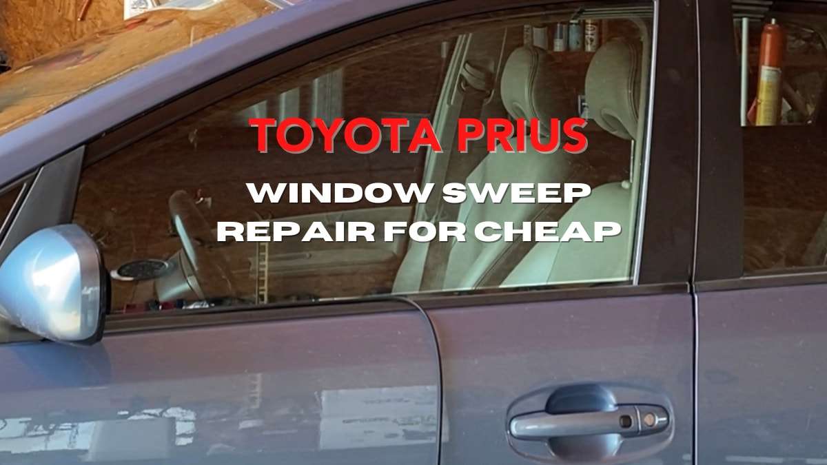 Toyota Prius window sweep repair