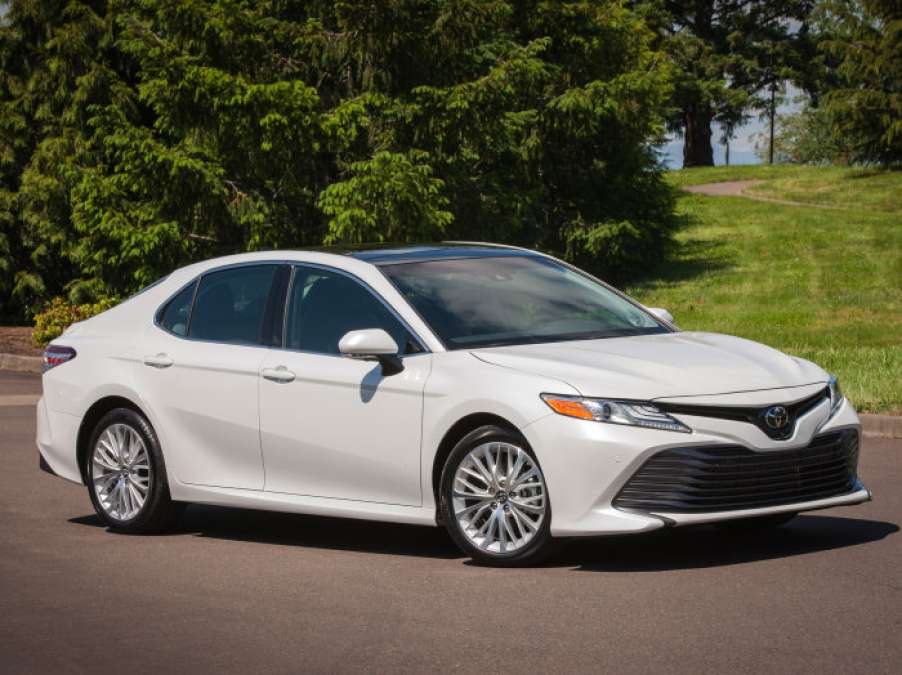 2018 camry in white