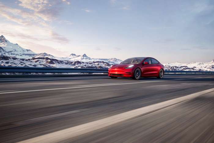 Tesla Model 3, courtesy of Tesla Inc.