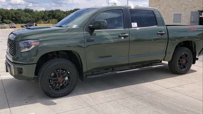 First Look at Army Green 2020 Toyota Tundra TRD Pro | Torque News