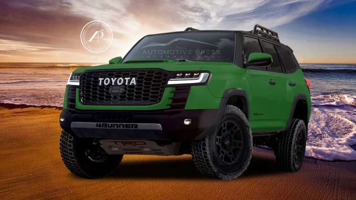 2024 Toyota 4runner Manual Transmission Latest Toyota News   2024 Toyota 4runner Green Front End Profile View 