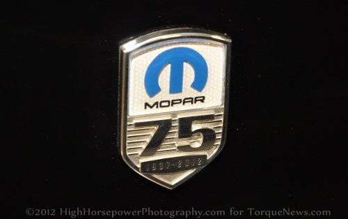 The 75th Anniversary badge of the Mopar '12