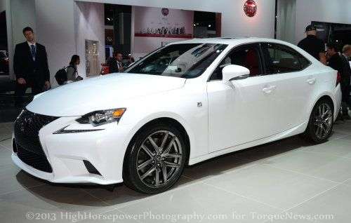 The side profile of the 2014 Lexus IS350 F Sport