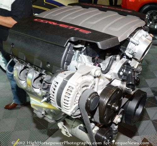 The new LT1 V8 5th generation GM small block that will power the C7 Corvette