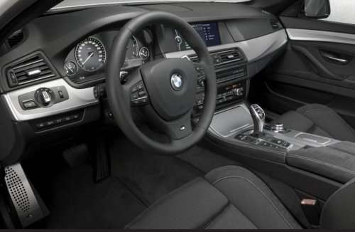 The interior of the BMW M550d xDrive sedan and  M550d xDrive touring