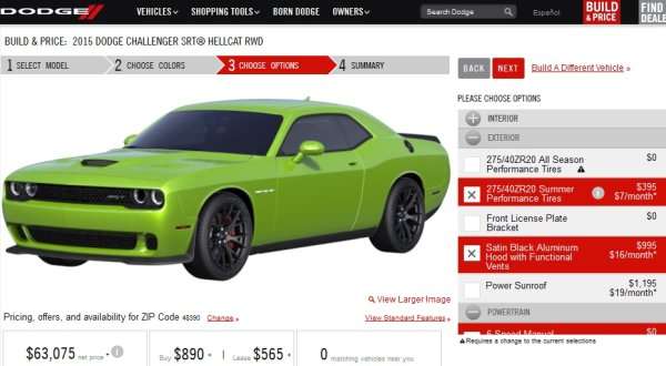 Build and Order Your 2015 Dodge Challenger SRT Hellcat Today | Torque News