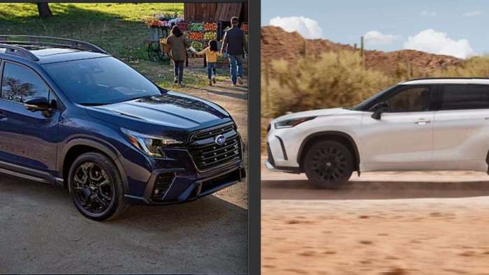 Subaru Ascent Vs Toyota Highlander One New 3 Row SUV S Upgrade   2023 Subaru Ascent Vs Toyota Highlander 