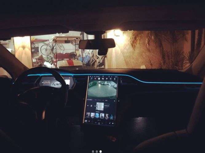 tesla model s interior lighting