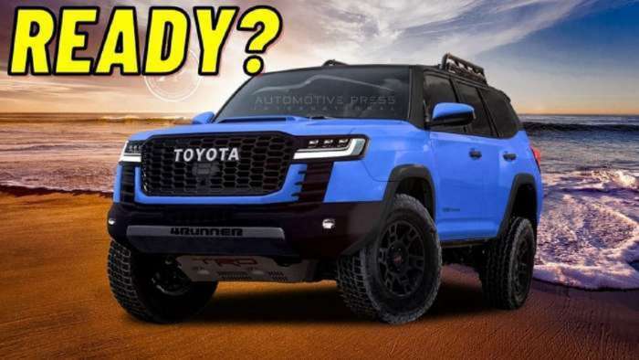 Will Next Gen Toyota 4Runner Get Power Tips From Tacoma Torque News   Toyota 4runner Next Generation Blue Front End 