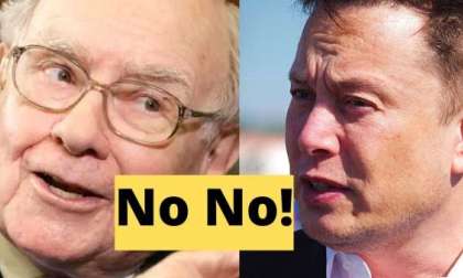 Tesla CEO Elon Musk and Warren Buffet