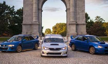 2015 Subaru WRX STI and 2002 Subaru WRX 