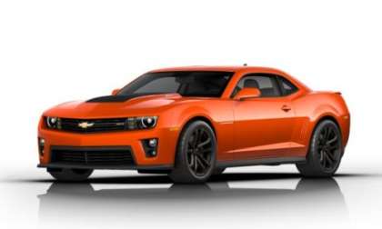 The 2012 Chevrolet Camaro ZL1 Coupe in Infernao Orange Metallic