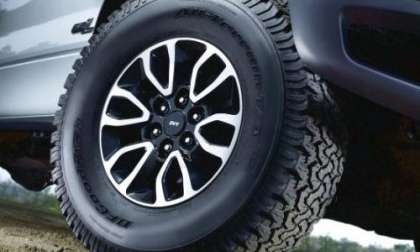 The 2012 Ford F150 SVT Raptor wheels