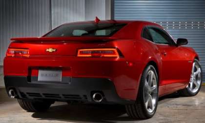 Another angle of the rear end from the 2014 Chevrolet Camaro SS