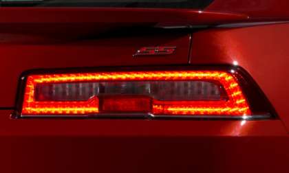 The taillight of the 2014 Chevrolet Camaro SS