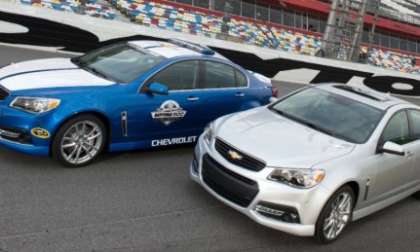 The 2014 Chevrolet SS Performance sedan in street and pace car form