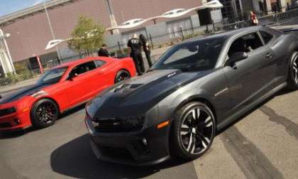 The Camaro ZL1 Carbon Concept with the Camaro 1LE Concept at SEMA