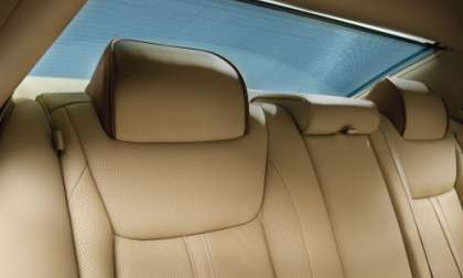 The back seat area of the 2012 Chrysler 300C Luxury Series Sedan