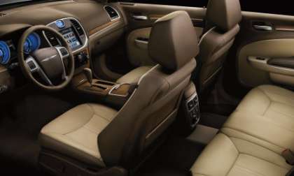 An interior view of the 2012 Chrysler 300C Luxury Series Sedan