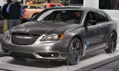 The front end of the 2011 Chrysler 200 Super S Concept