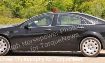 Rutledge Wood sits in the Chevrolet Caprice PPV