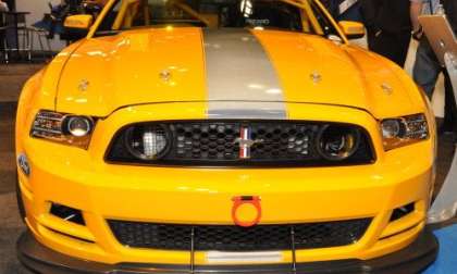 The 2013 Ford Racing Mustang Boss 302SX front end