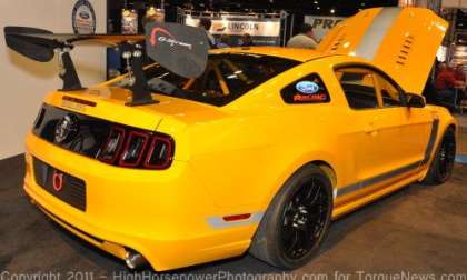 The 2013 Ford Racing Mustang Boss 302SX rear end