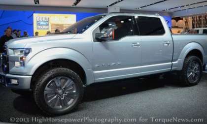 The side profile of the Ford Atlas Concept Truck 