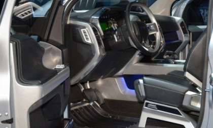 The interior of the Ford Atlas Concept Truck 