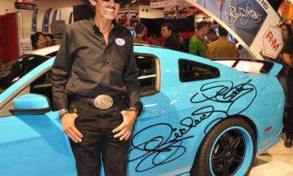 Richard Petty with his new Signature Series Ford Mustang GT