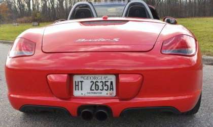 The 2012 Porsche Boxster S rear end