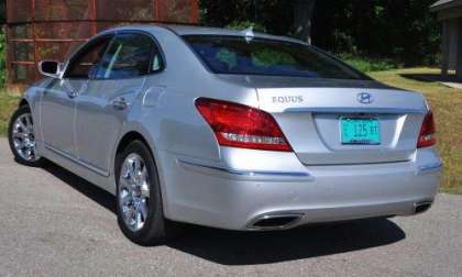 The back end of the 2012 Hyundai Equus Signature