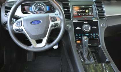 The dash of the 2013 Ford Taurus SHO