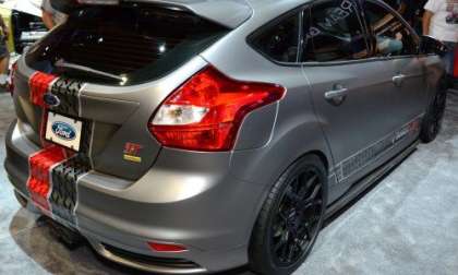 The rear end of the Tanner Foust Edition Ford Focus ST