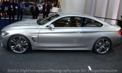 The side profile of the BMW Concept 4 Series Coupe