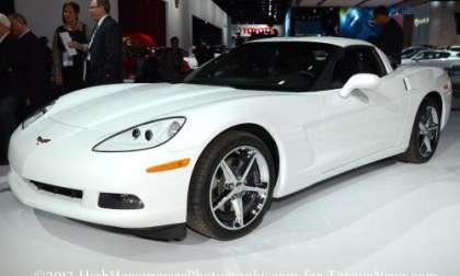 The sixth generation Chevrolet Corvette in white