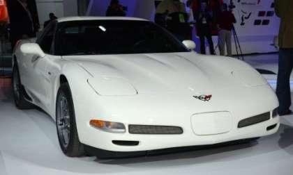 The fifth generation Chevrolet Corvette Z06 in white