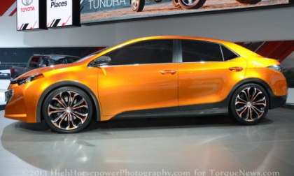 The side profile of the Toyota Corolla Furia Concept