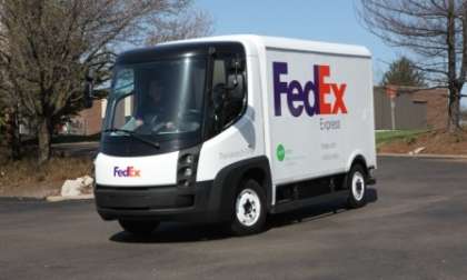 An Electric FedEx delivery van from the firms news website. 