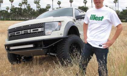 Tanner Foust with his custom Foust Edition F150 Raptor