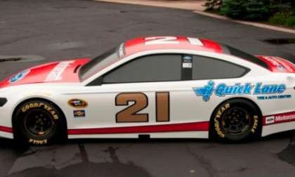 The #21 2013 Ford Fusion NASCAR stock car