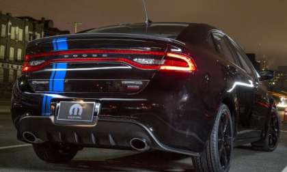 The rear end of the Mopar 13 Dodge Dart