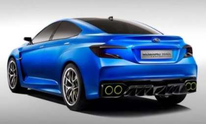 The rear end of the 2013 Subaru WRX Concept