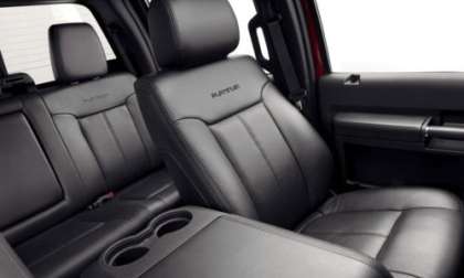 The seats of the new 2013 Ford Super Duty Platinum