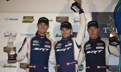 Wittmer, Goossens and Hunter-Reay celebrate