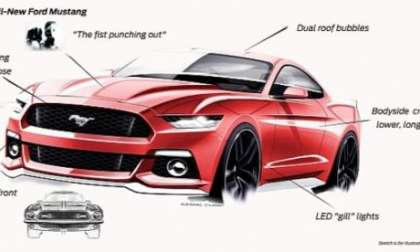 2015 mustang sketch