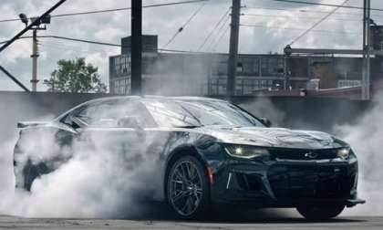 camaro zl1 burnout video