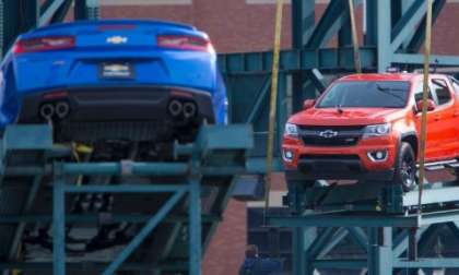 Camaro and Colorado at Comerica Park